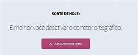 Sorte de Hoje