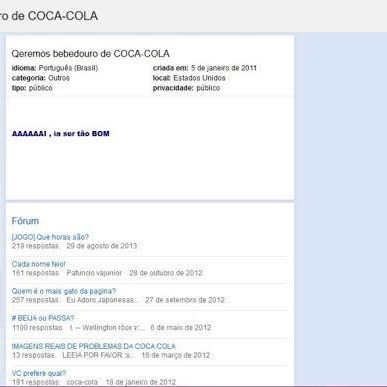 Queremos Bebedouro de Coca-Cola