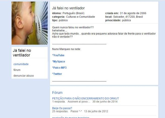 Já Falei no Ventilador